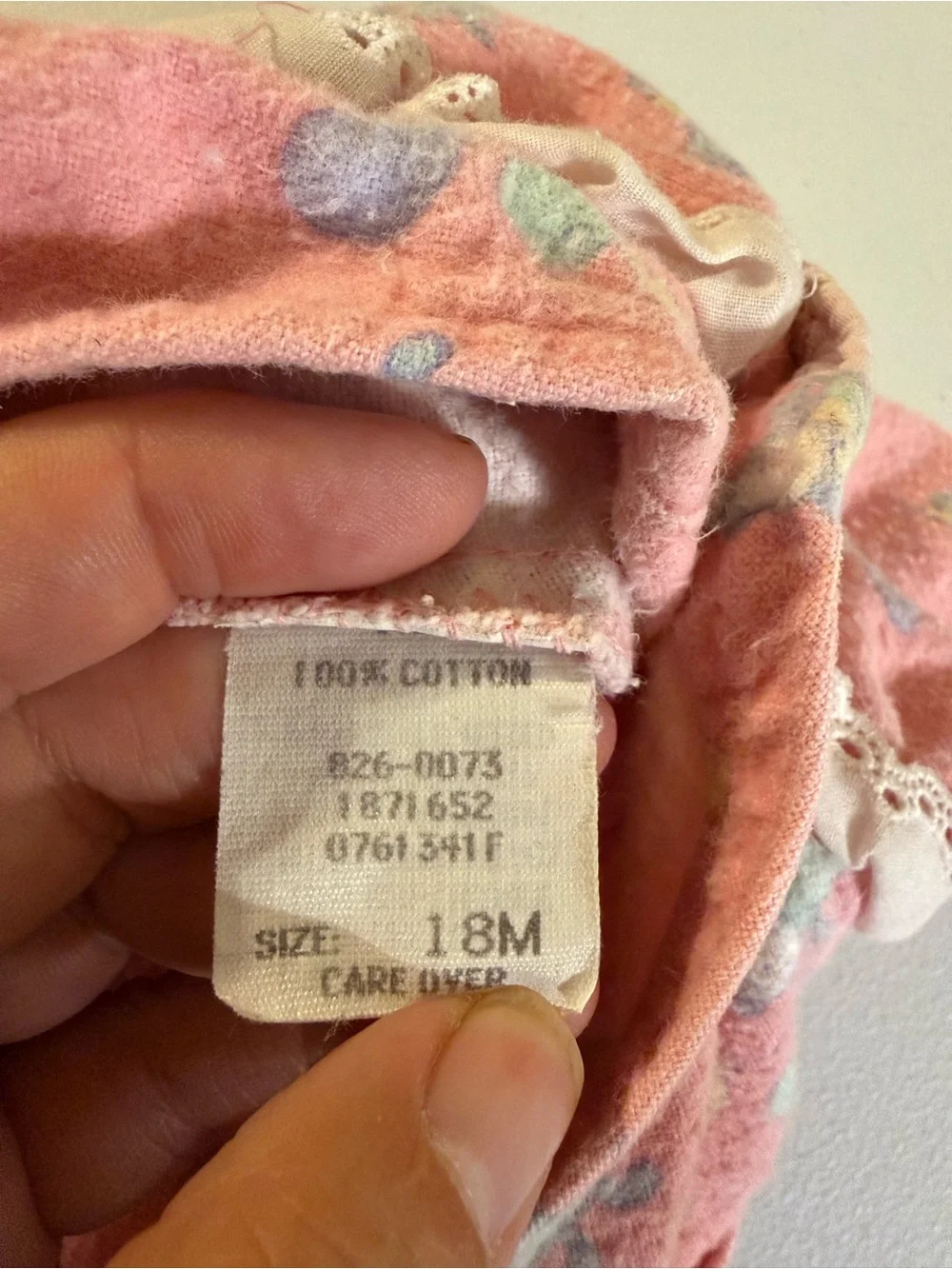 Vintage 90s Oshkosh B Gosh girls Pink Overalls birthday Cotton 18 Months USA